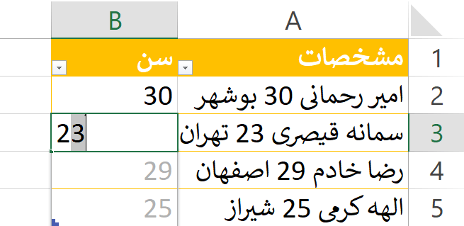 Flash Fill در اکسل