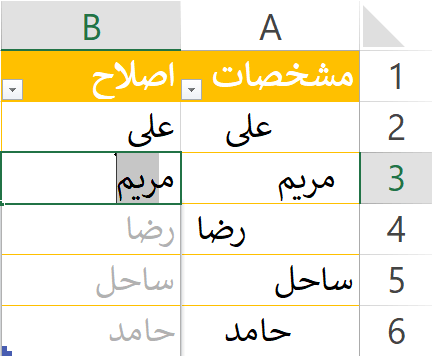 ابزار Flash Fill در اکسل