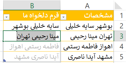 ابزار Flash Fill در اکسل