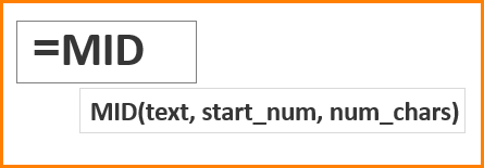 تابع mid در اکسل